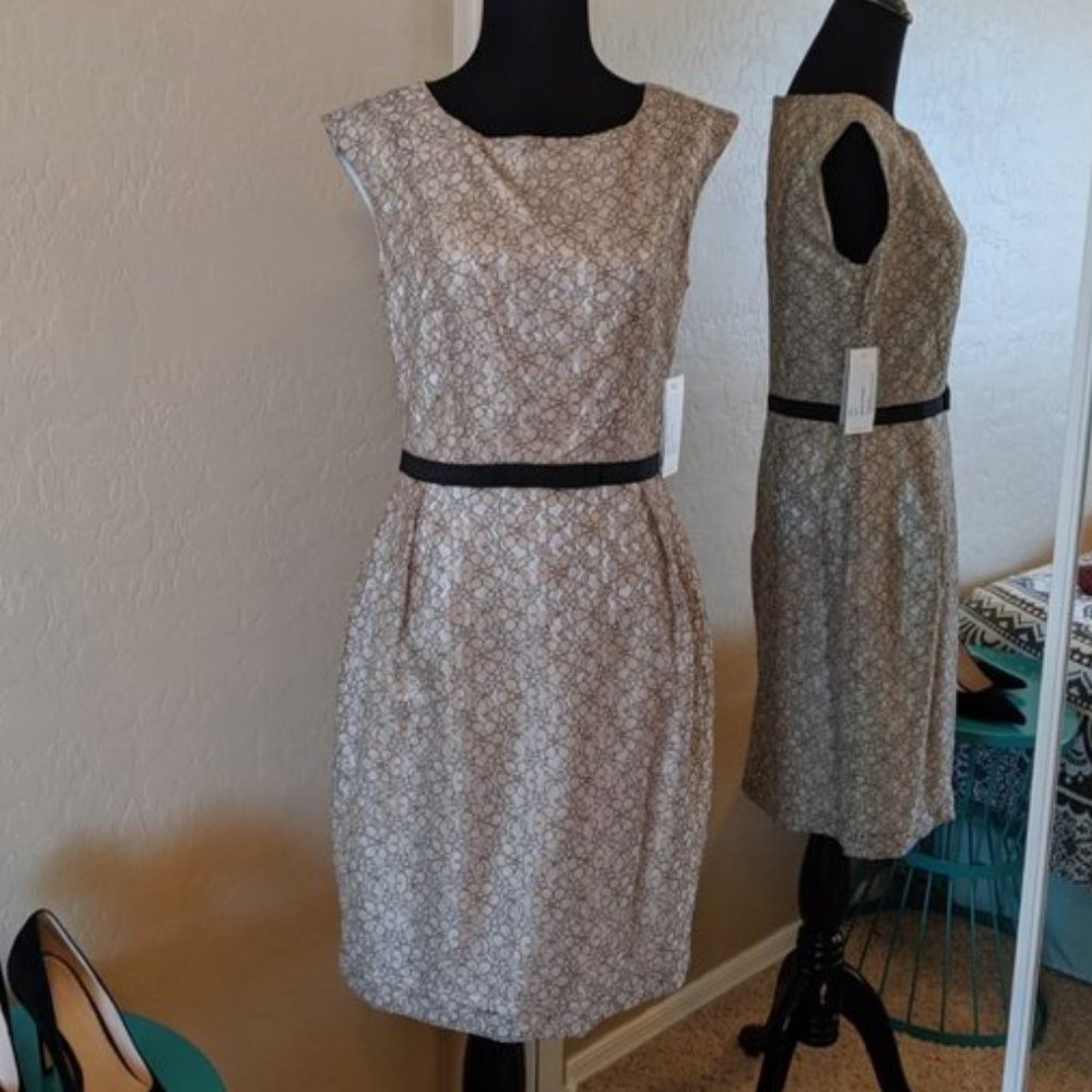NWT / Helen Berman London / Lace Overlay Dress